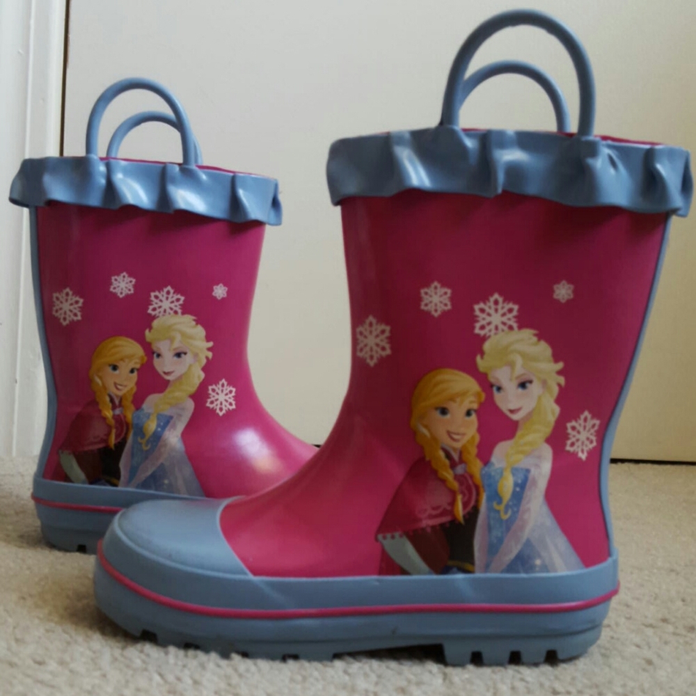 Little Girls Disney Frozen Rain Boots size 9/10